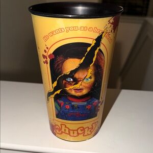 Chucky Yellow and Black Tumbler